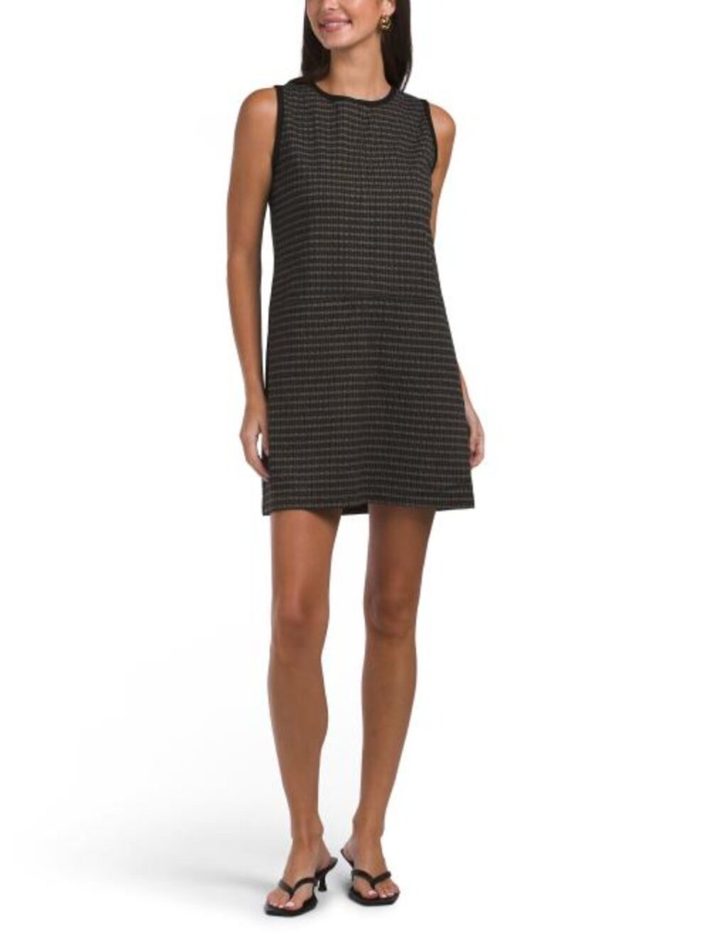 MAX STUDIO LONDON Sleeveless V-neck Shift Mini Dress